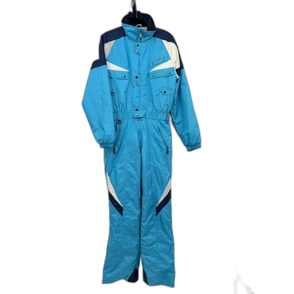 Vtg Men Spyder Thinsulate Entrant Ski Suit Med 1 Pc 1980s 1990s EUC Colorblock